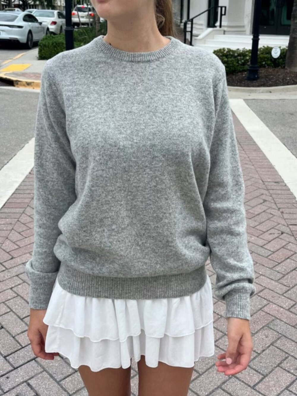 Brandy Melville Gray Sweater One Size